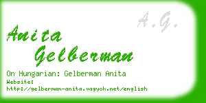 anita gelberman business card